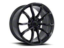 C6 Cup Replica Gloss Black Wheel; Rear Only; 19x10; 40mm Offset (93-02 Camaro)