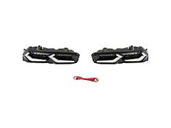 C8 Style Sequential LED Tail Lights; Black Housing; Clear Lens (19-24 Camaro)