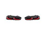 C8 Style Sequential LED Tail Lights; Black Housing; Red Lens (19-24 Camaro)