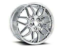 C8 ZO6 Replica Chrome Wheel; 18x8.5; 54mm Offset (93-02 Camaro)