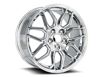 C8 ZO6 Replica Chrome Wheel; 18x8.5; 54mm Offset (93-02 Camaro)