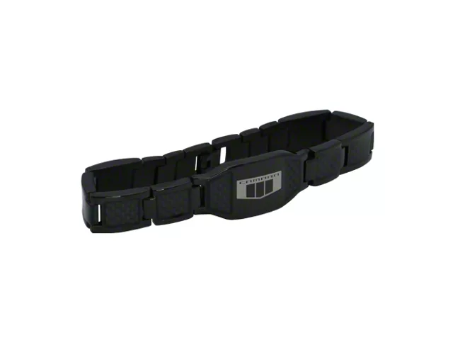 Camaro Carbon Fiber Bracelet; 8.25-Inch