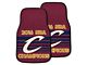 Carpet Front Floor Mats with Cleveland Cavaliers 2016 NBA Champions Logo; Wine (Universal; Some Adaptation May Be Required)