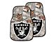 Carpet Front Floor Mats with Las Vegas Raiders Logo; Camo (Universal; Some Adaptation May Be Required)