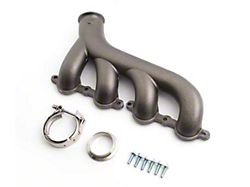 Cast Iron Exhaust Manifold with V-Band Clamp; Passenger Side; Raw (10-12 6.2L Camaro)