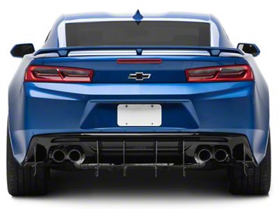 Centa VR2 Rear Diffuser; Carbon Flash Metallic Vinyl (16-24 Camaro)