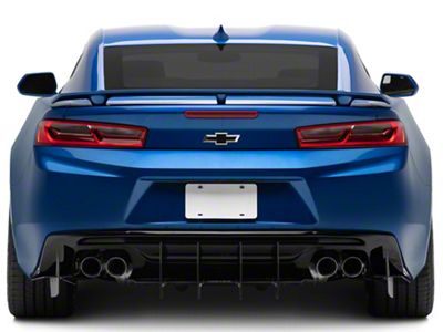 Centa VR2 Rear Diffuser; Dry Carbon Fiber Vinyl (16-24 Camaro)