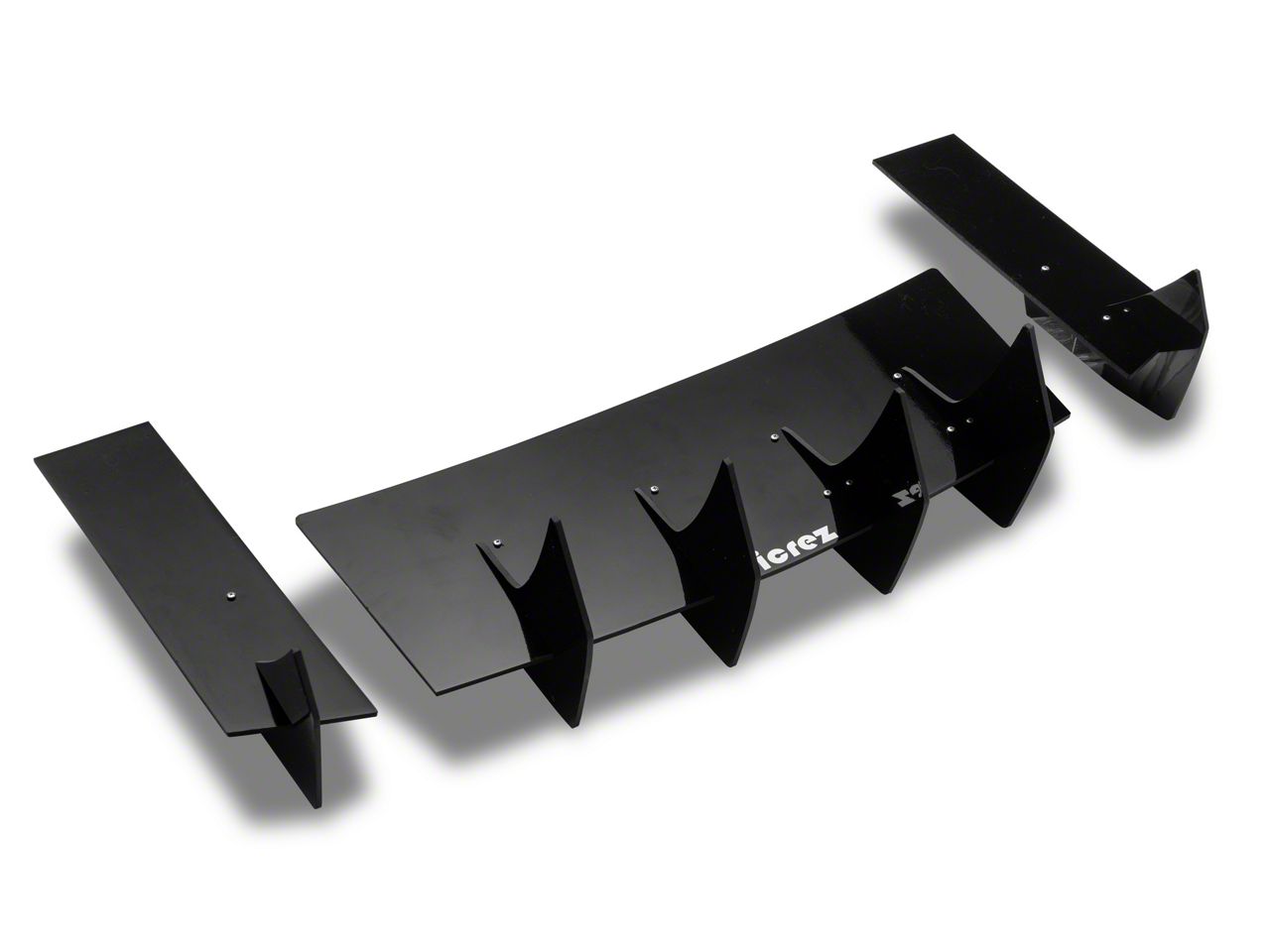 Camaro Centa VR2 Rear Diffuser; Gloss Black Vinyl (16-24