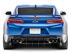 Centa VR2 Rear Diffuser; Matte Black Vinyl (16-24 Camaro)