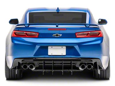 Centa VR2 Rear Diffuser; Matte Black Vinyl (16-24 Camaro)