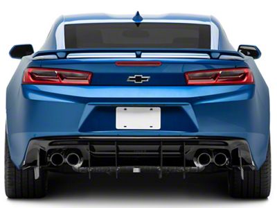 Centa VR2 Rear Diffuser; Textured Black (16-24 Camaro)