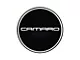 Center Cap with Camaro Logo; Black and Chrome (82-02 Camaro)