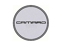 Center Cap with Camaro Logo; Silver and Black (82-02 Camaro)