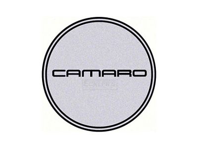 Center Cap with Camaro Logo; Silver and Black (82-02 Camaro)