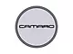 Center Cap with Camaro Logo; Silver and Black (82-02 Camaro)