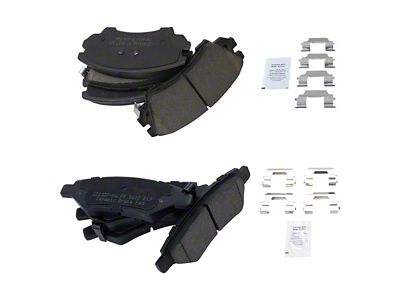 Ceramic Brake Pads; Front and Rear (10-15 Camaro LS, LT)