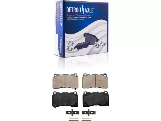 Ceramic Brake Pads; Front Pair (16-24 Camaro LS & LT w/ 4-Piston Front Calipers; 20-24 Camaro LT1)