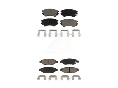 Ceramic Brake Pads; Front and Rear (10-15 Camaro LS, LT)