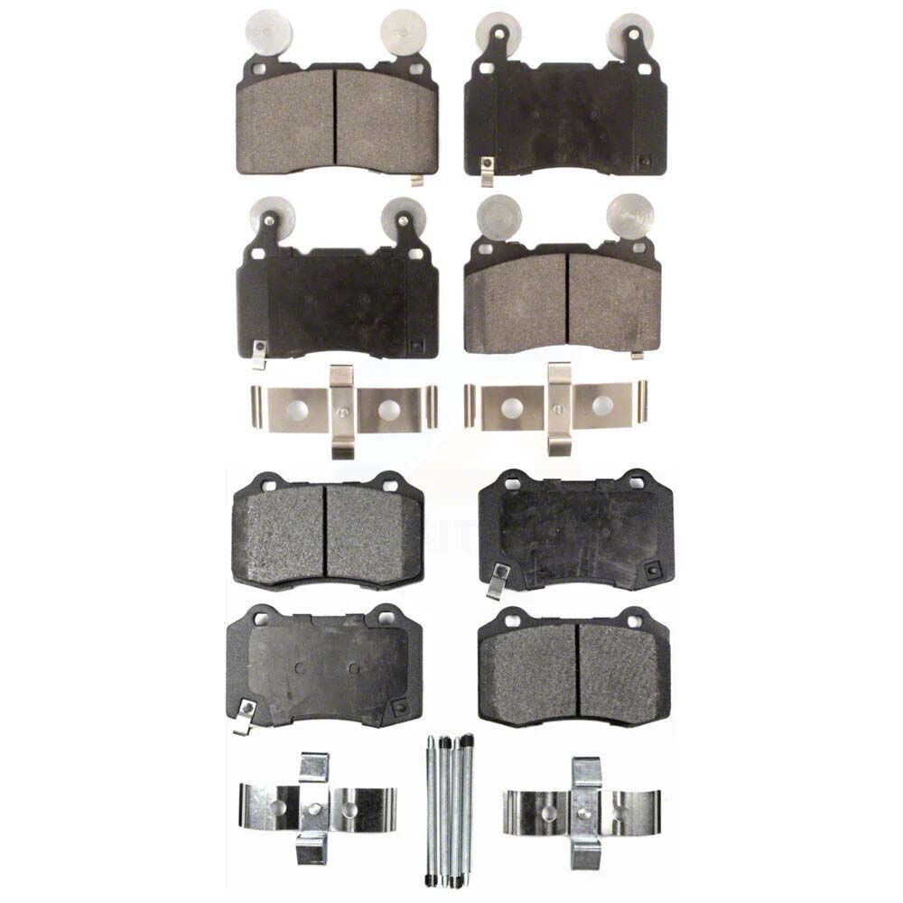 Hex Autoparts Rear Drilled Slotted Brake Rotors & Ceramic Pads For Chevy GMC 2500 3500 HD