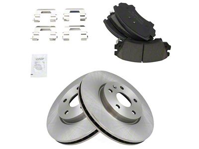 Ceramic Brake Rotor and Pad Kit; Front (10-15 Camaro LS, LT)