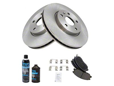 Ceramic Brake Rotor and Pad Kit; Front (10-15 Camaro LS, LT)