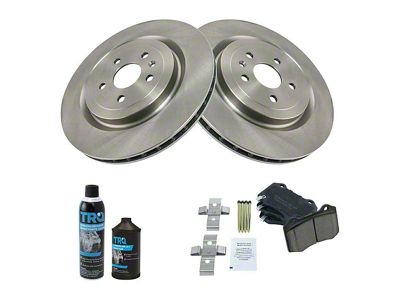 Ceramic Brake Rotor and Pad Kit; Rear (10-15 Camaro SS)