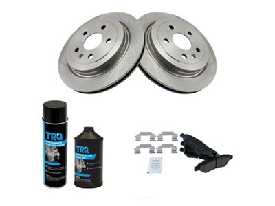 Ceramic Brake Rotor and Pad Kit; Rear (10-15 Camaro LS, LT)