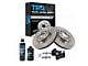 Ceramic Brake Rotor, Pad, Brake Fluid and Cleaner Kit; Front (16-24 Camaro SS w/ 4-Piston Front Calipers)