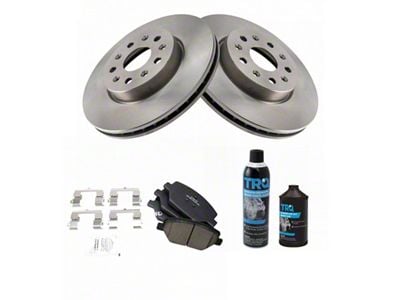 Ceramic Brake Rotor, Pad, Brake Fluid and Cleaner Kit; Front (16-24 Camaro LS & LT w/ Single Piston Front Calipers)