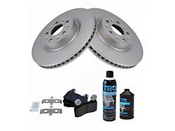 Ceramic Brake Rotor, Pad, Brake Fluid and Cleaner Kit; Front (16-24 Camaro SS w/ 4-Piston Front Calipers)