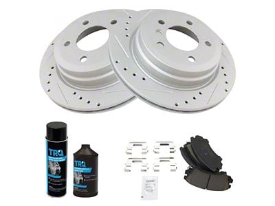 Ceramic Performance Brake Rotor, Pad, Brake Fluid and Cleaner Kit; Front (10-15 Camaro LS, LT)