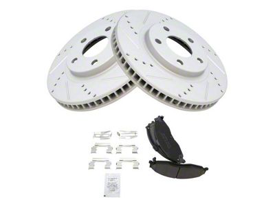 Ceramic Performance Brake Rotor and Pad Kit; Front (98-02 Camaro)