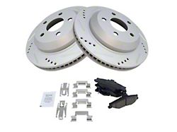 Ceramic Performance Brake Rotor and Pad Kit; Rear (98-02 Camaro)