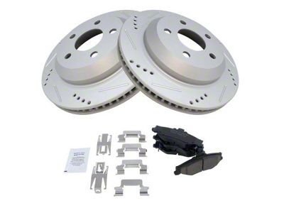 Ceramic Performance Brake Rotor and Pad Kit; Rear (98-02 Camaro)