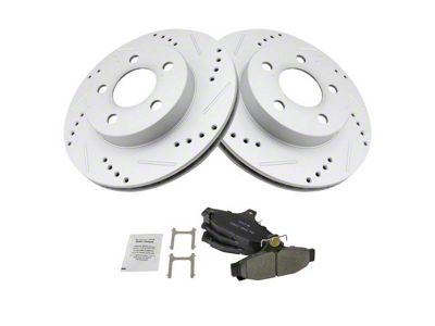 Ceramic Performance Brake Rotor and Pad Kit; Rear (93-97 Camaro w/ Rear Disc Brakes)