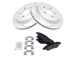 Ceramic Performance Brake Rotor and Pad Kit; Rear (10-15 Camaro LS, LT)