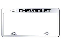 Chevrolet Laser Etched Inverted License Plate Frame; Mirrored (Universal; Some Adaptation May Be Required)