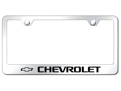 Chevrolet Laser Etched License Plate Frame (Universal; Some Adaptation May Be Required)