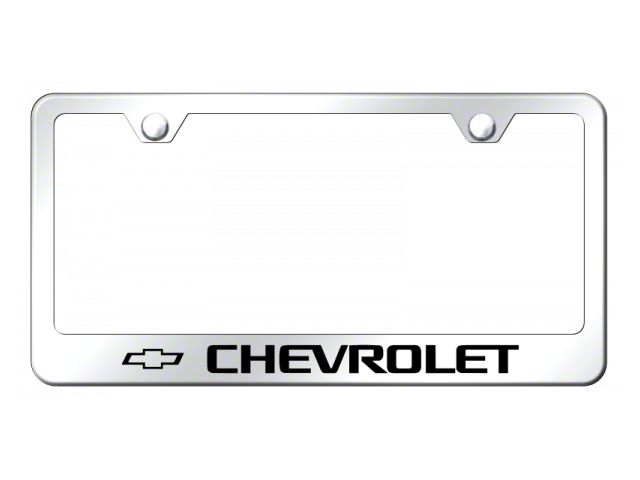 Chevrolet Laser Etched License Plate Frame (Universal; Some Adaptation May Be Required)