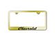Chevrolet Script Laser Etched License Plate Frame (Universal; Some Adaptation May Be Required)