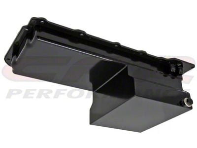 Chevy LS Oil Pan with -10AN Fittings; 7-Quart Capacity; Black (Universal; Some Adaptation May Be Required)