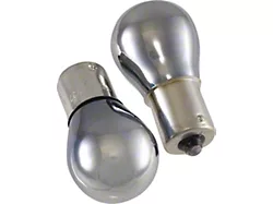Chrome Light Bulbs; White; 1157