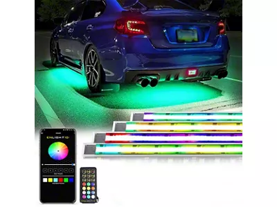 ColorTRAIL Flexible RGBW LED Underbody Vehicle Kit; 6-Piece (Universal; Some Adaptation May Be Required)