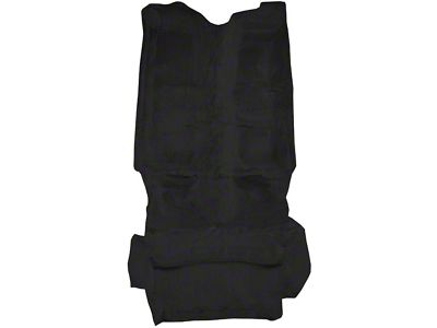Complete Cutpile Molded Carpet with Mass Backing; Black (93-02 Camaro Convertible)
