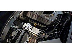 Coolant Tank Cover; Satin; Stainless (16-24 Camaro)