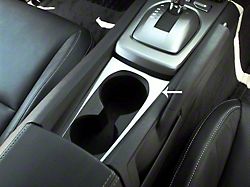 Cup Holder Trim Plate; Brushed (10-15 Camaro)