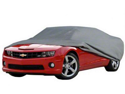 Custom Fit Car Cover; Gray (11-24 Camaro)