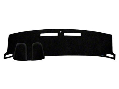 Custom Fit Dash Cover; Brushed Suede Black (10-15 Camaro w/o Heads Up Display)