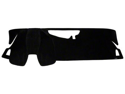 Custom Fit Dash Cover; Brushed Suede Charcoal (16-24 Camaro w/o Heads Up Display)