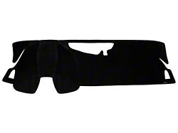 Custom Fit Dash Cover; Carpet Black (16-24 Camaro w/o Heads Up Display)